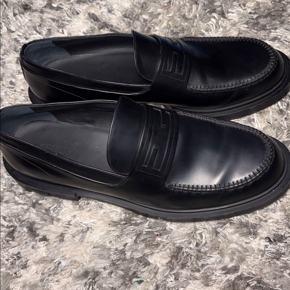 FENDI Frame Leather Loafer Size 12 - Picture 2 of 16